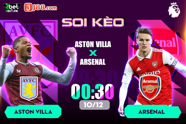 Soi kèo trận đấu Aston Villa và Arsenal