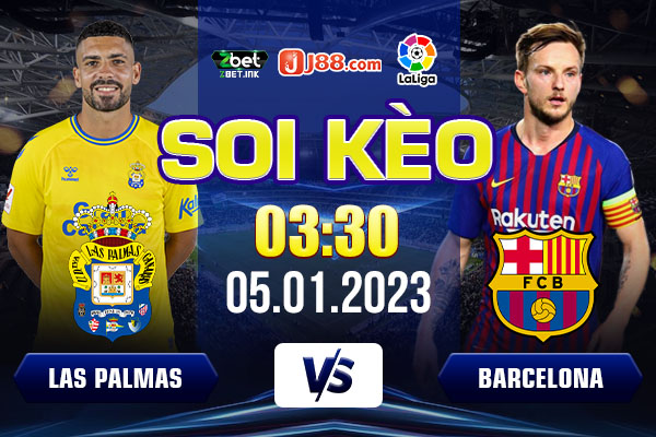 Soi Kèo Dự Đoán Trận Đấu Las Palmas vs Barcelona Lúc 03:30 Ngày 05/01